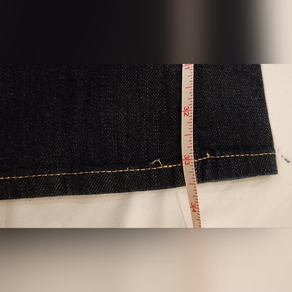 Vintage COH Ingrid Stretch Low Waist Flare Jean Stay Gold Dark Wash Denim Sz 28 - Picture 6 of 16